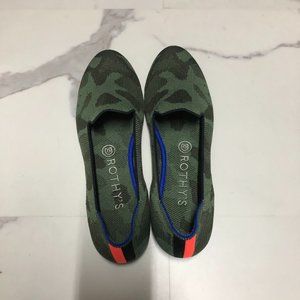 Rothy's Olive Green Camo Loafer